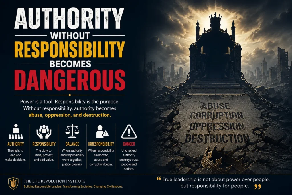 Authority Without Responsibility Becomes Dangerous